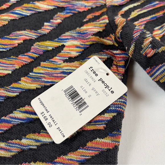 Free People Women’s Mini Dress Bodycon Dark Grey New Size: Small - Picture 9 of 16